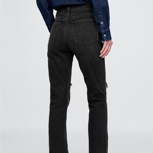 Gap high rise cheeky straight jeans (petite).